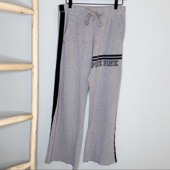 PINK Victoria's Secret Pants - PINK Victoria's Secret boyfriend sweatpants gray S
